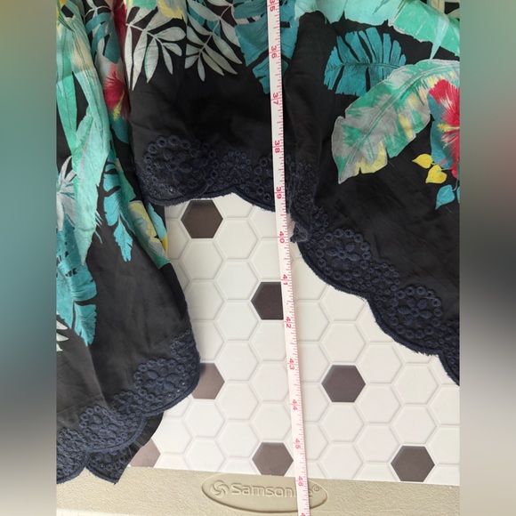 Johnny Was Tropical Botanical Maxi Dress | Resortcore Boho Luxe Island / Size XS - Picture 10 of 10